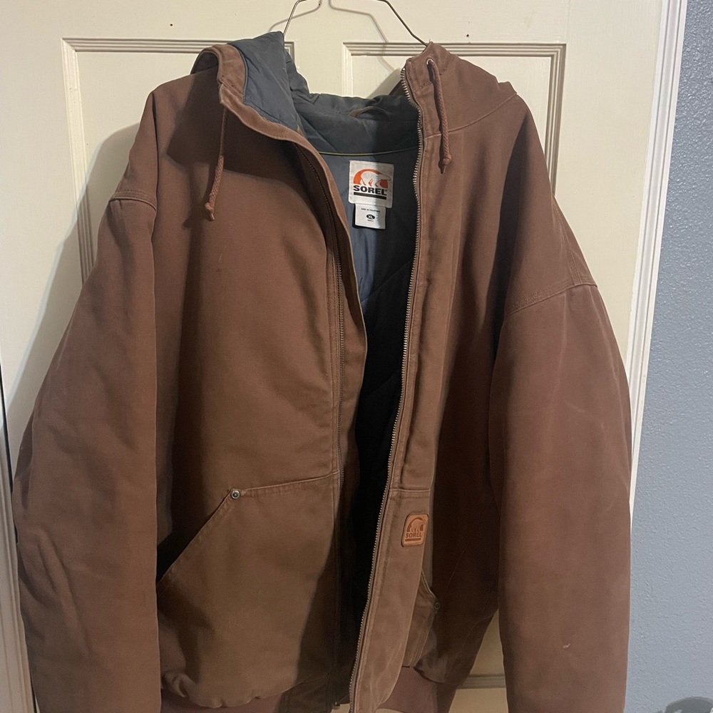 Sorel Brown Men's Jacket NEEDS ZIPPER